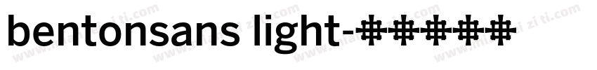 bentonsans light字体转换